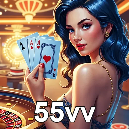 Imagem de casino com jogos, destacando o site 55vv para dicas de apostas e entretenimento.